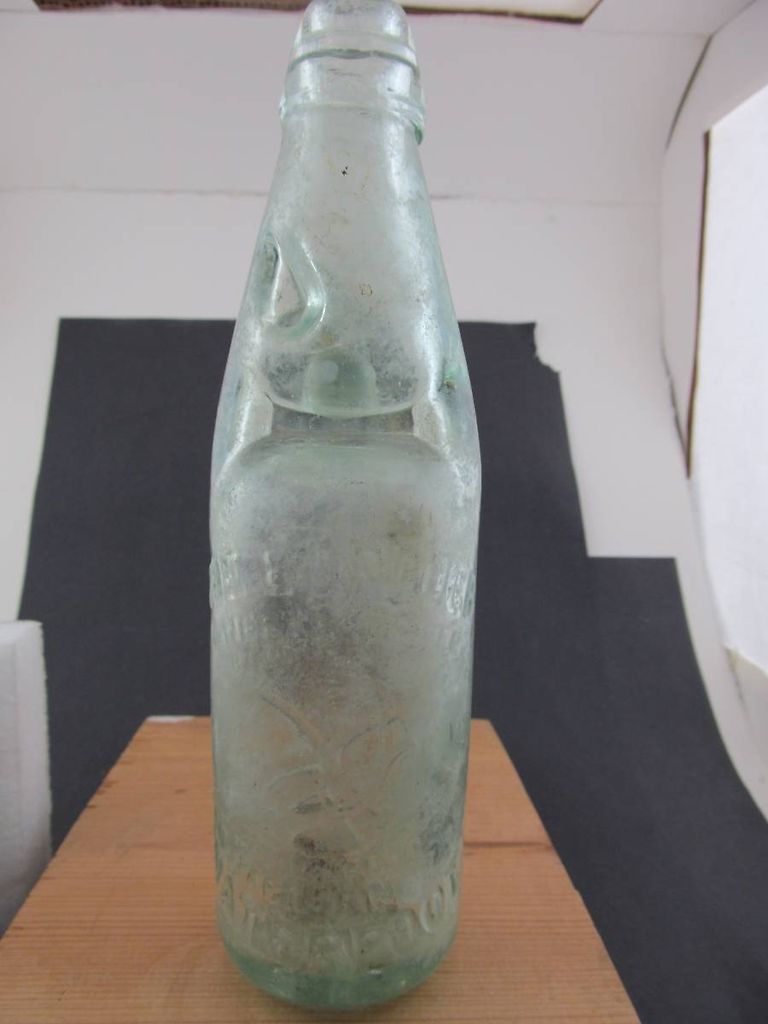 Antique Codd Bottle w/ Glass Marble The Borouch Waterfoot