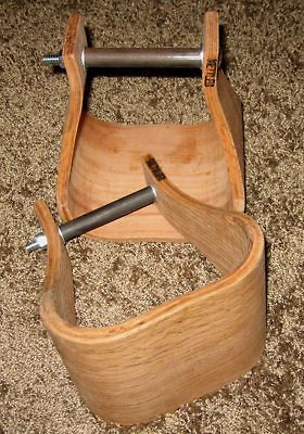 Stirrups saddle horse new wooden 5 leather Nettles