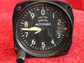 GARWIN MODEL 374B ALTIMETER TO 20,000 FEET P/N 22 374 B01 2