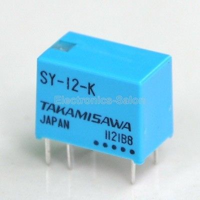 100x TAKAMISAWA Small Size SY 12 K 12V SPDT Signal Relay.