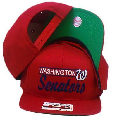 SENATORS SNAPBACK ORIGINAL AMERICAN NEEDLE FLAT BILL RED NEW