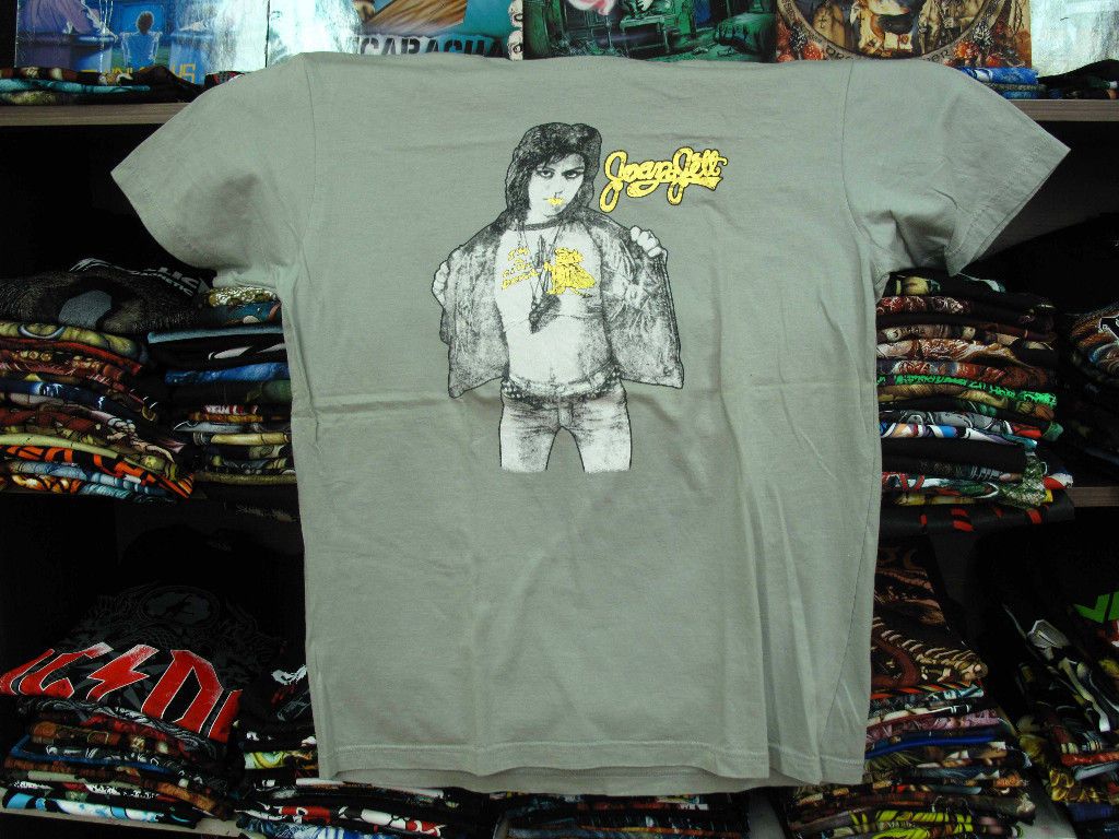 Joan Jettt Retro Ultra Rare Large Grey T Shirt Suzi Quattro Lita