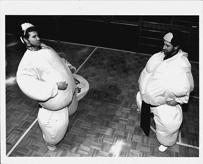 1993 Brian Chait Mike Barrasso Sumo Wrestling Suits Warrenton Press