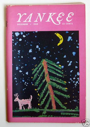 Vintage YANKEE mag Dec 1959 Michael Shaara/Xmas/Ho​rse Car Manners