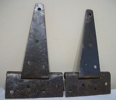 OLD Barn Farmhouse Hardware Antique Primitive Set of 2 Hinges Barn