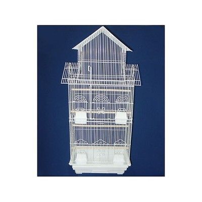 YML Pagoda Top Small Bird Cage in White 6844WHT