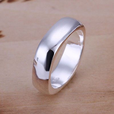 925 Sterling Silver Electroplated Jewelry Rings US Size 5,6,7,8,9,10