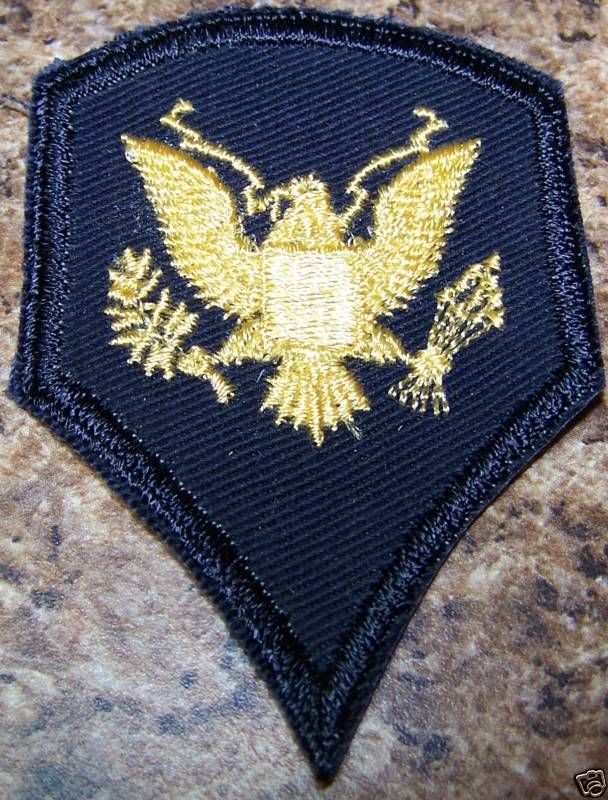 US ARMY SPECIALIST SPC 4 E4 DRESS BLUE PATCH PAIR R1824