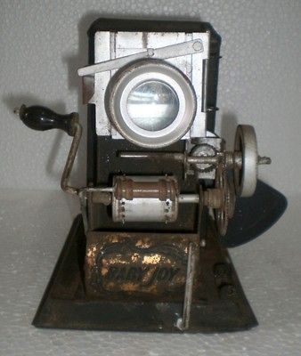 Antique Old Hand Operated Baby Joy Pathescope Movie Projector