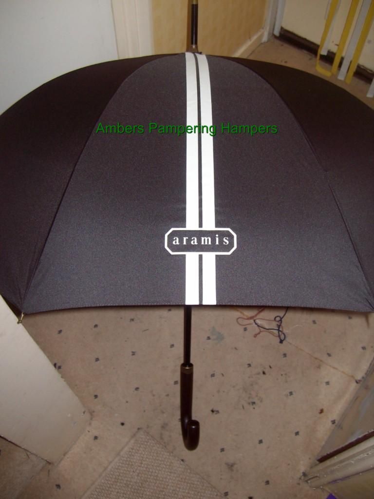 ARAMIS GENTS MENS executive WALKING UMBRELLA   chocolate brown NEW