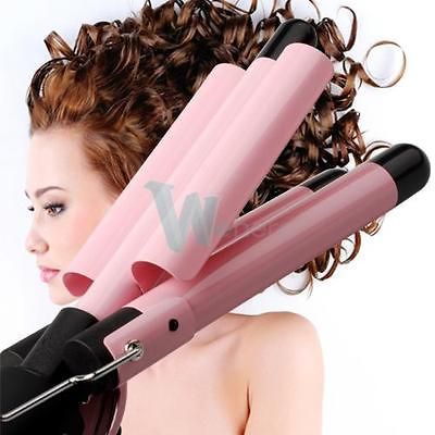 BARREL PINK PORTABLE HAIR CURLER CURLING IRON WAVING TWISTER WAVER