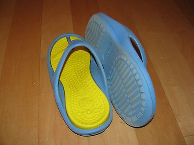 CROCS ATHENS, KIDS BLUE/YELLOW W3/M1