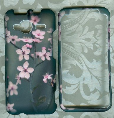 cherry blossom rubberized Sprint HTC EVO Shift 4G/Knight PHONE COVER