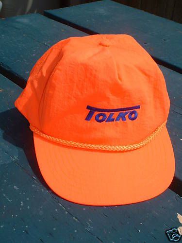 Ball Cap Hat   Tolko   Lumber Sawmills Hi Vis Orange British Columbia