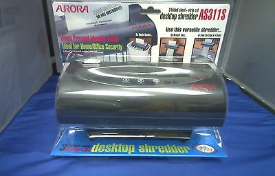 NEW AURORA AS311S STRIP CUT PAPER SHREDDER DESKTOP (13271SR)