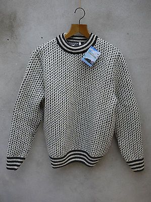 Authentic Norwegian Jumper by Norlender (Off White and Charcoal)