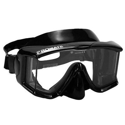 Avanti TL Tri view Edgeless Dive Mask Scuba Freedive Snorkeling BLACK