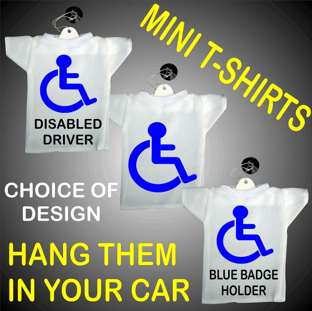 Shirts Driver,Blue Badge Holder,Logo,Mobility,Hang in Car Window
