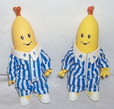 Tomy Plastic Figurines Figures Toys ~ B 1 & B 2 ~ Bananas In Pajamas