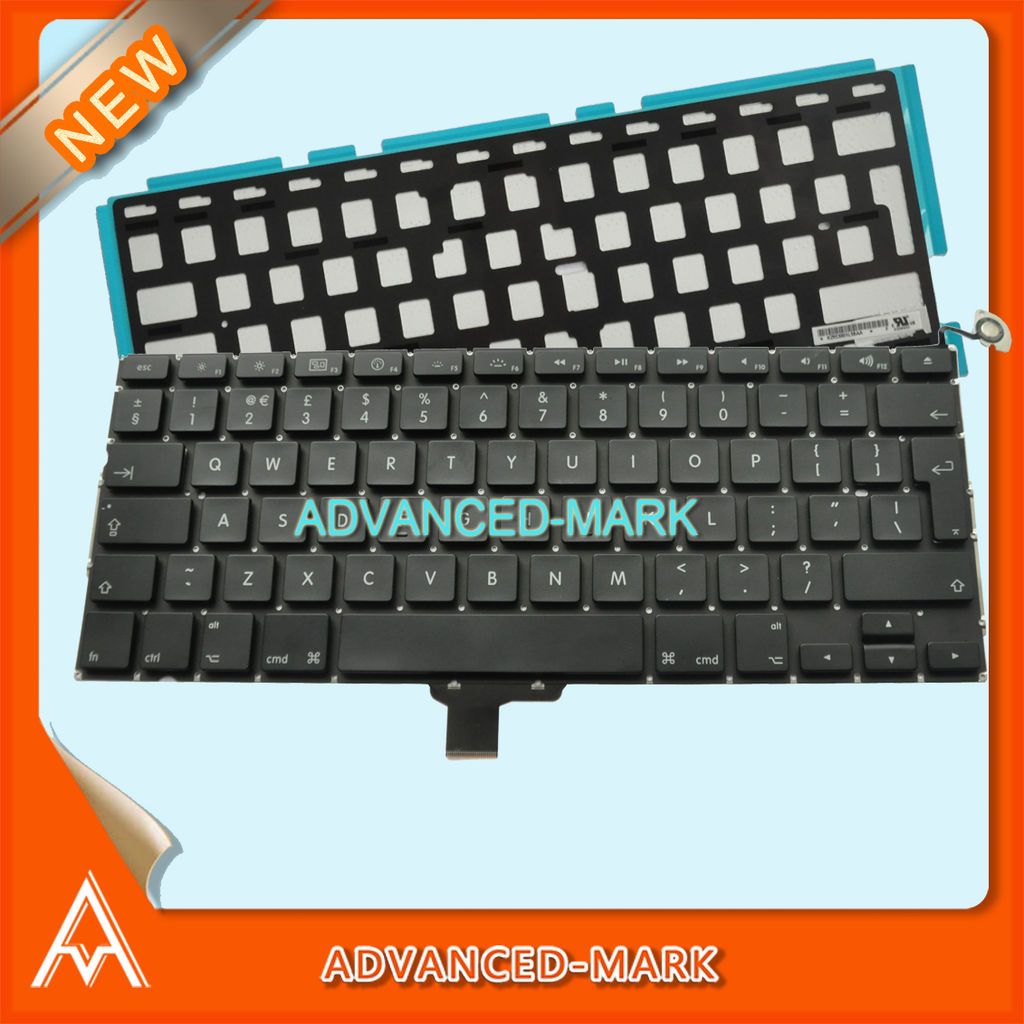 Pro 13 Unibody A1278 UK Layout Keyboard With Backlight / Backlit