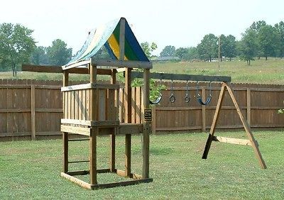 BUILD A PLAYSET FORT PLAYHOUSE SWINGSET WOOD PLANS, Special Design