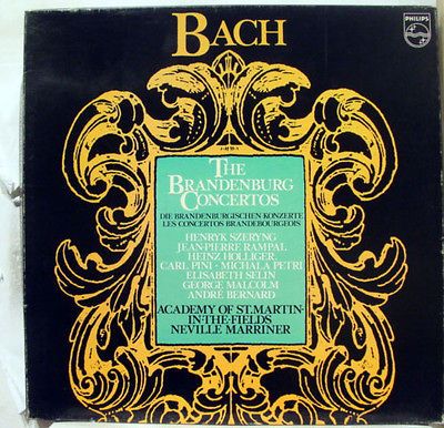 MARRINER bach brandenburg concertos 2 LP Mint  R 215127 Vinyl 1981