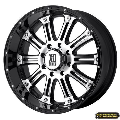 16 x8 XD Black Machined Hoss & Hankook 2001295 Dynapro MT LT 315 75 R