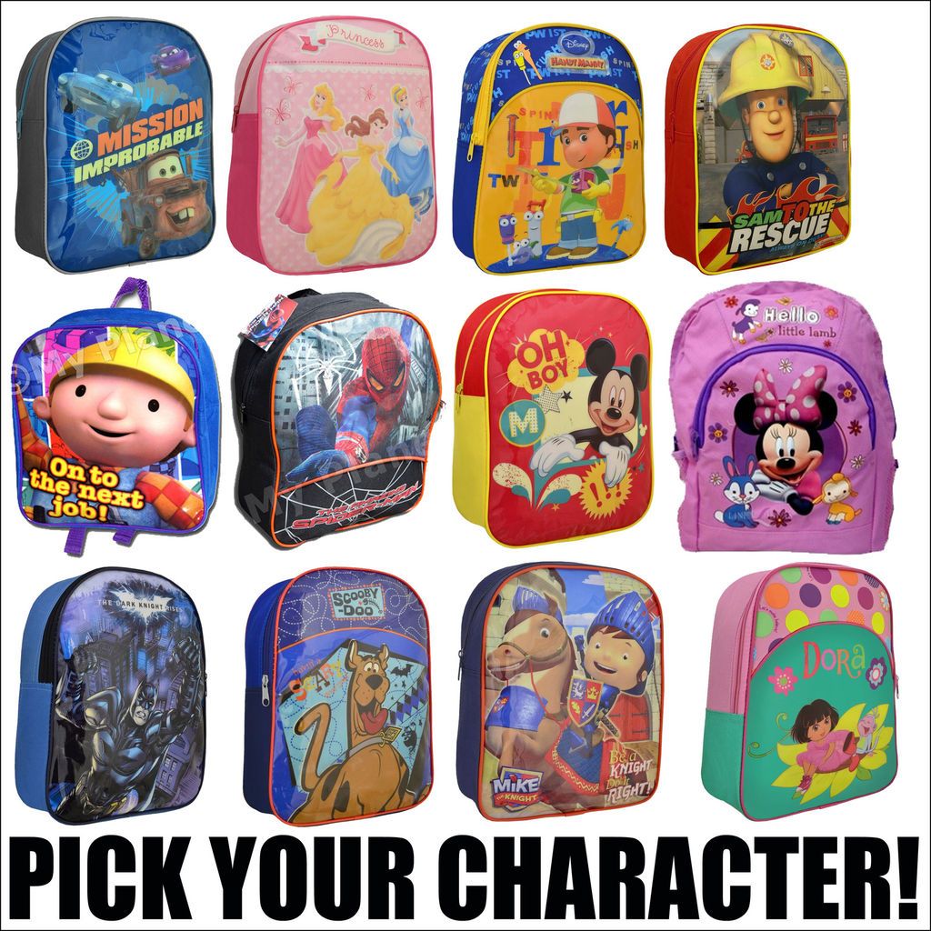 BACKPACK KIDS SCHOOL NURSERY TODDLER SHOULDER BAG PICK OFFICIAL