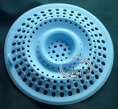 Bath Hair Catcher Stopper BLUE Shower Drain Filter Trap stop KIT