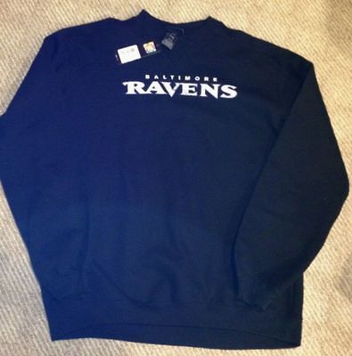 BALTIMORE RAVENS REEBOK NFL Black SWEATSHIRT  X Large