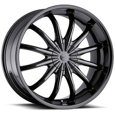 20x10 Black Chrome Wheel Milanni Baron (450 RWD) 5x110 5x115