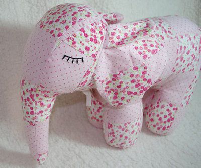 Pottery Barn Patchwork Elephant NEW