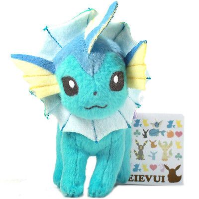 Pokemon I Love Eevee VAPOREON 5 Ball Chain Plush Doll Toy Heart