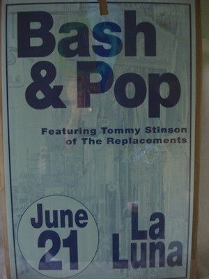 BASH & POP CONCERT FLYER/POSTER 11 X 17 CLASSIC MEMORABILIA