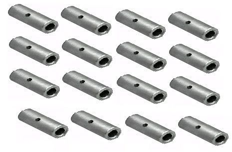 Set of 16 Colson Steel Spanner Bushings 1/2 OD x 3/8 ID x 1 1/2