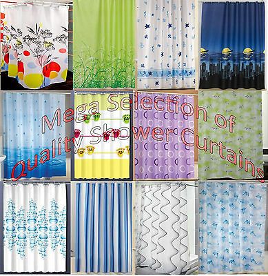 New Modern Quality Bathroom Shower Curtains   Extra Long 180 / 200cm