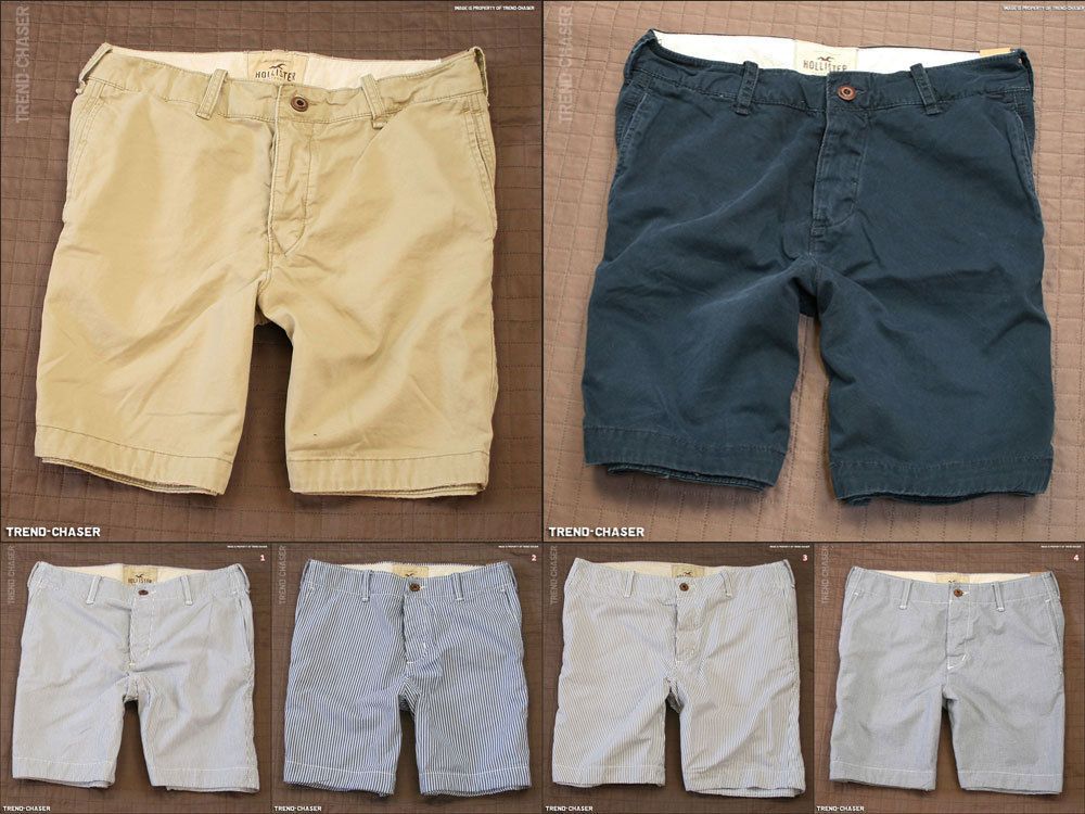 2012 Summer Hollister HCO Mens Bay Shore Chino Shorts NWT