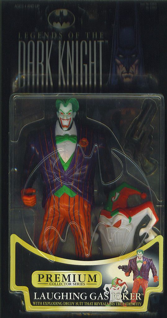 JOKER LAUGHING GAS Figure with exploding Decoy Suit BATMAN 1997 Kenner