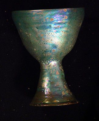 Beatrice Wood BEATO Original Ceramic Art, Luster Chalice, Signed, Rare