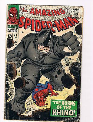 Amazing Spider Man # 41 First Appearance of RHINO Marvel Comic SCANS