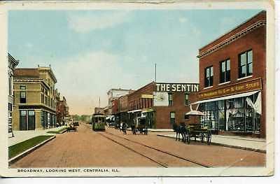 CENTRALIA ILLINOIS FW WOOLWORTH STORE VINTAGE POSTCARD