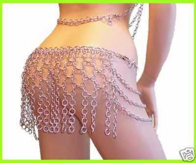 Chain Metal Belt belly dance punk biker gipsy crystal