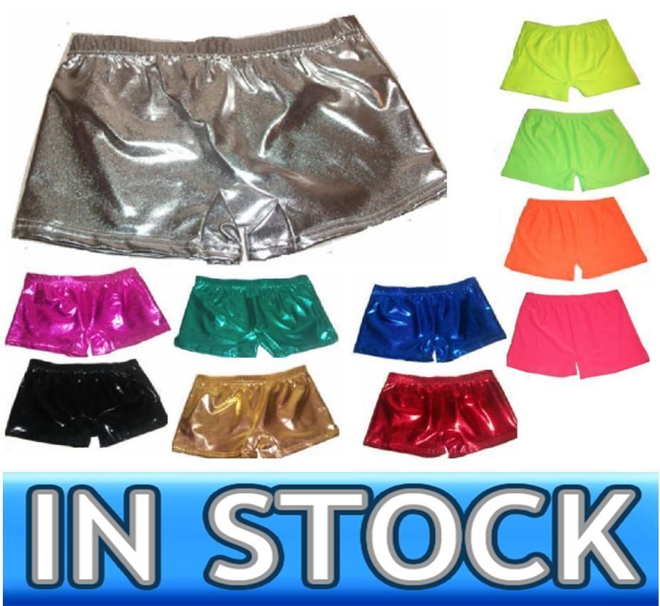 Hot Pants Neon Plain & Metallic Shorts Tutu 3 Sizes New