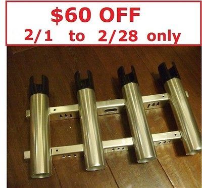 Fishing Rod Holder POLISHED Aluminum $70 discount