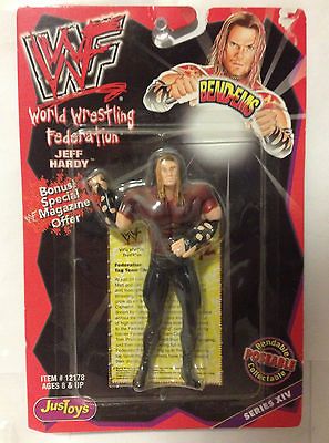 WWE WWF TNA LJN JusToys Wrestling Bend Ems Series XIV   Jeff Hardy