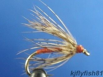 Newly listed 1 dozen Soft Hackles Orange #18, Nymphs, Trout, NR