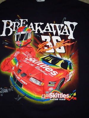 Ernie Irvin T Shirt XL Nascar Racing Team 36 Skittles Black