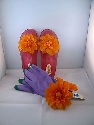 NEW *USA MADE* CLOGS & GLOVES, S/M, FUN, FEMININE GARDENING