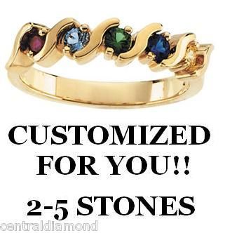 Newly listed 2 5 Birthstones Custom MOTHERS JEWELRY Personalized 10K