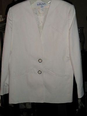 WOMENS CREAM BLAZER/JACKET SZ 6 BUDDY BATES NEW W/TAGS ORG PRICE $